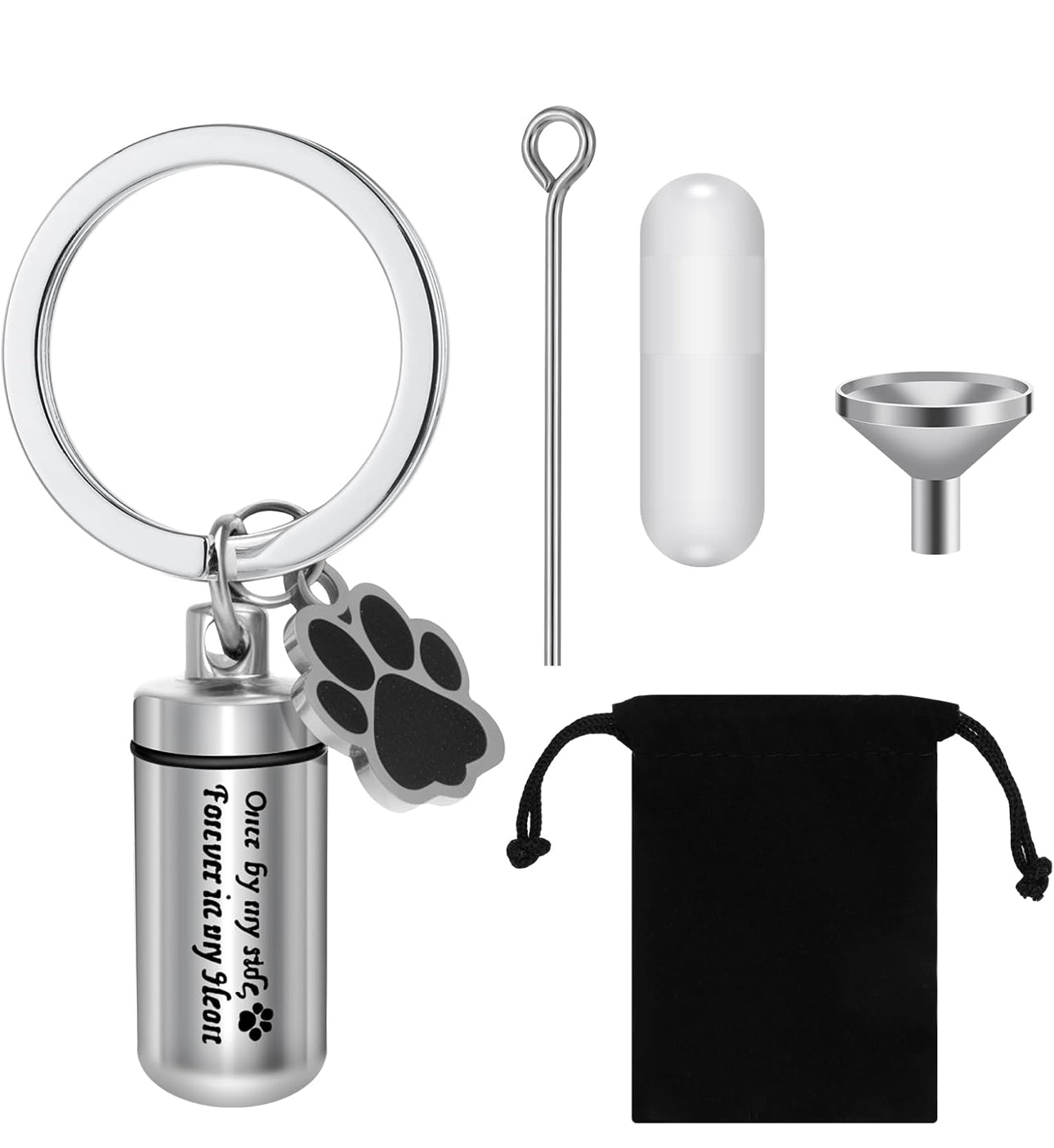 Pet Ashes Keyring - Stainless Steel
