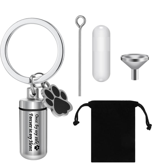 Pet Ashes Keyring - Stainless Steel