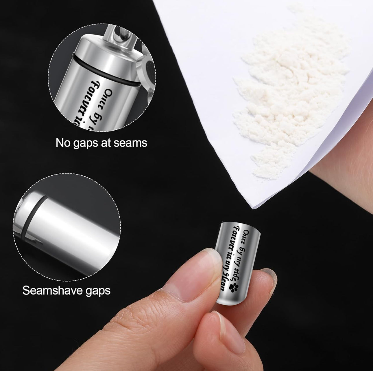 Pet Ashes Keyring - Stainless Steel