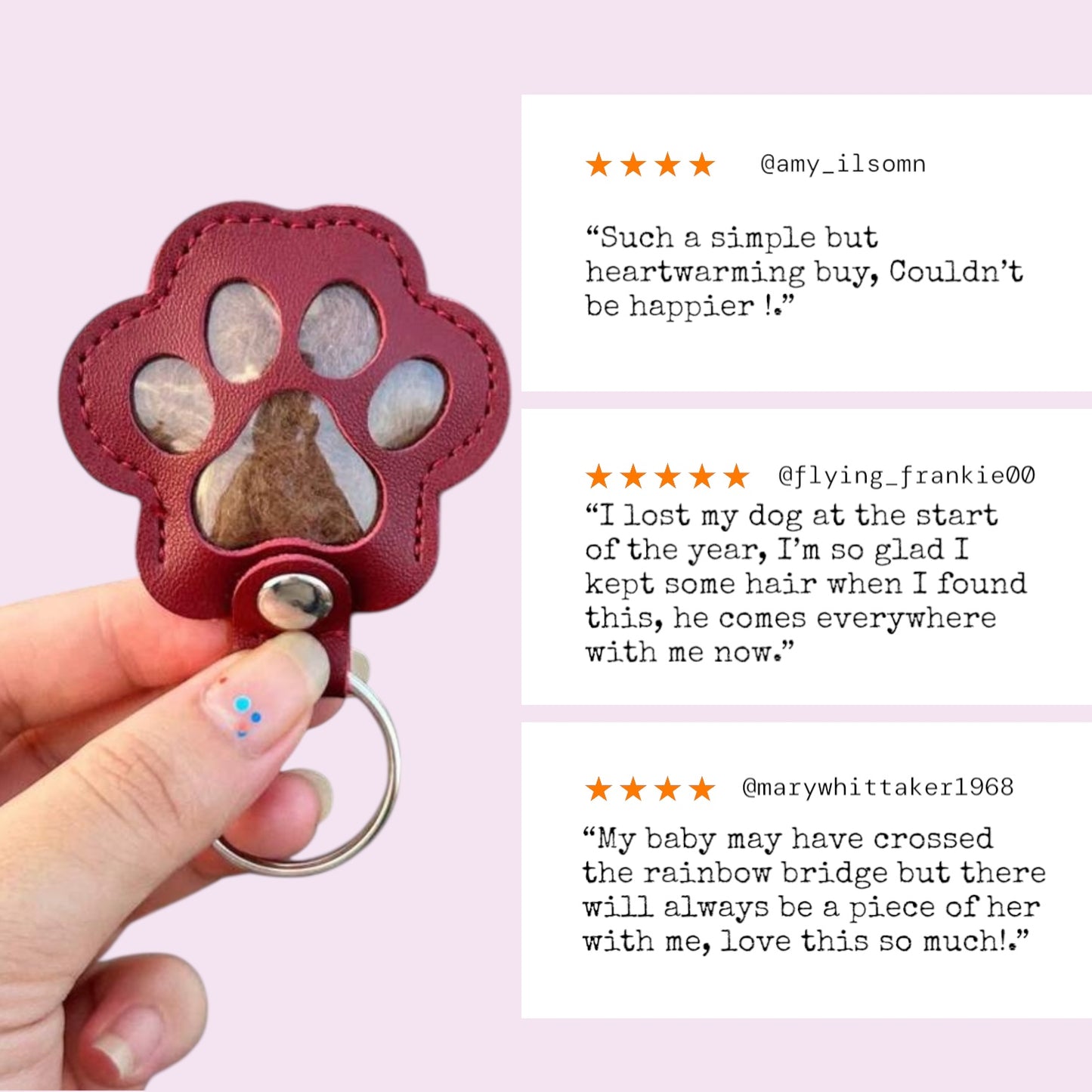 Leather Keepsake Keychain