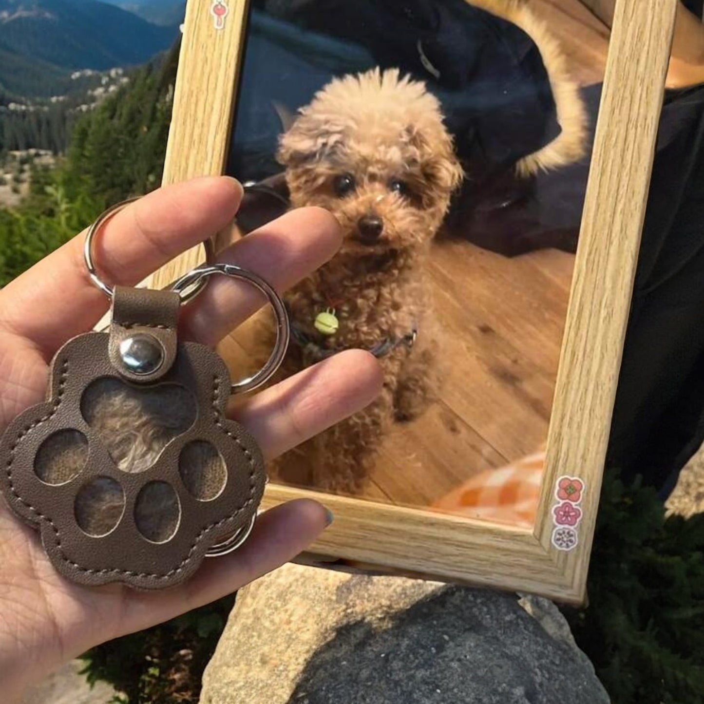 Leather Keepsake Keychain